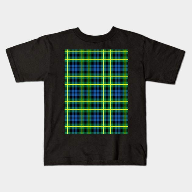 Campbell Of Breadalbane Ancient Plaid Tartan Scottish Kids T-Shirt by ScottishShop